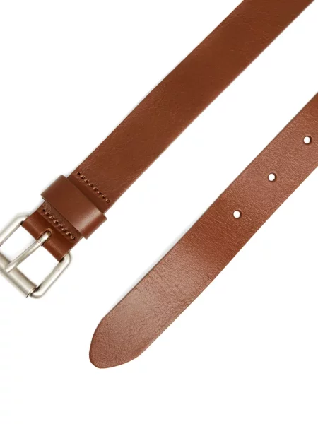 Cu centură curea Carhartt Wip din piele cu cataramă maro