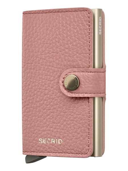 Secrid portofel de piele MPe-Rose roz