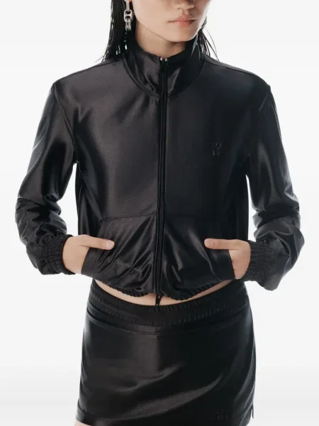 Fustă Alexander Wang din satin negru