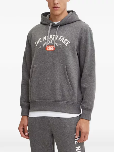 Pulover The North Face cu glugă gri