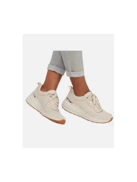 Bodkované tenisky Skechers béžová