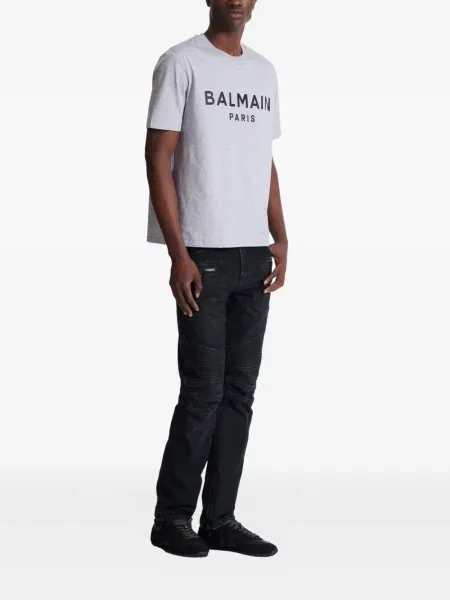 Tricou Balmain cu imagine gri