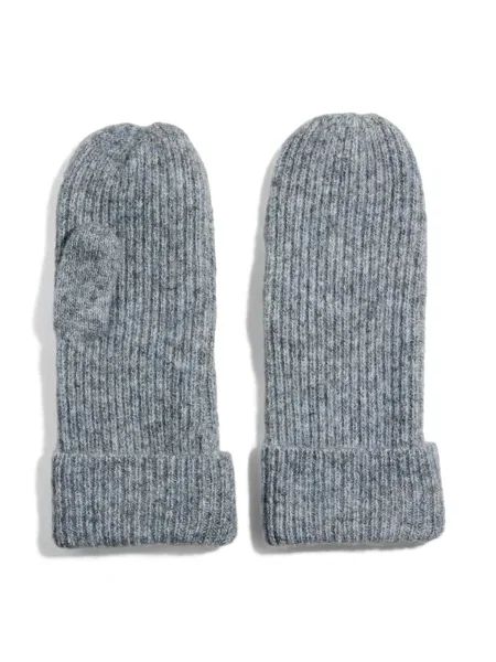 PIECES Palčniki pegasto siva