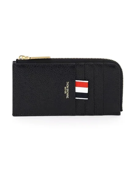 Portfel Thom Browne skórzany czarny