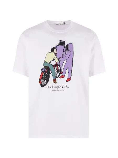 Tricou Undercover cu imagine alb