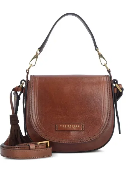 Geanta crossbody The Bridge din piele maro
