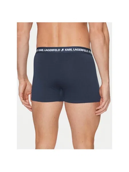 Boxerky KARL LAGERFELD Logo Trunk 3 páry navy modré