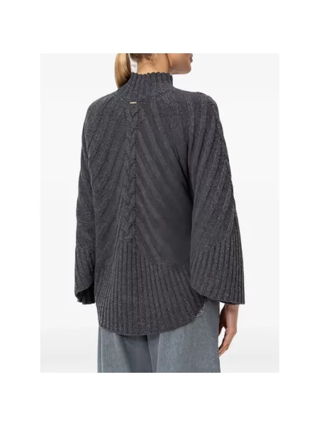 Sweter Twinset wełniany szary