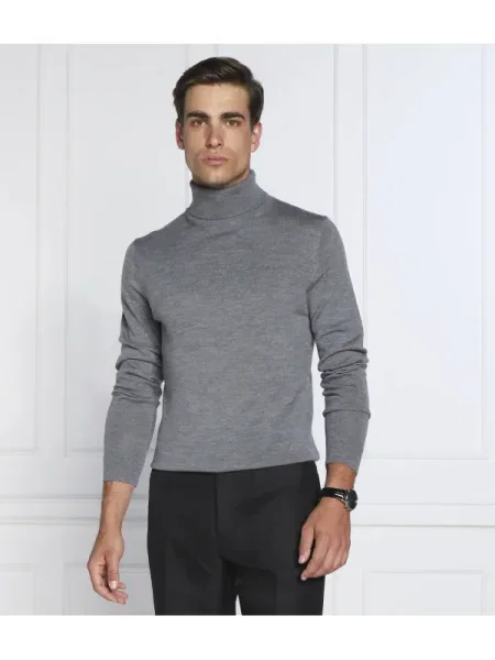 Pulover Calvin Klein de lână gri