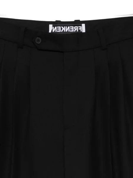 Spodnie Frenken plisowane czarne