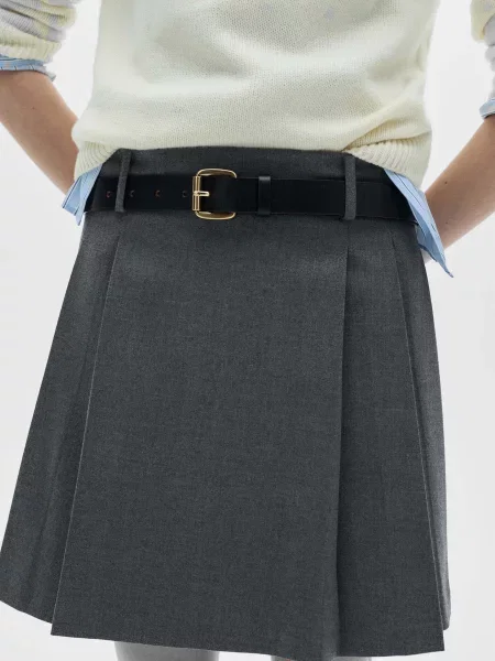 Спідниця міні MANGO сірий