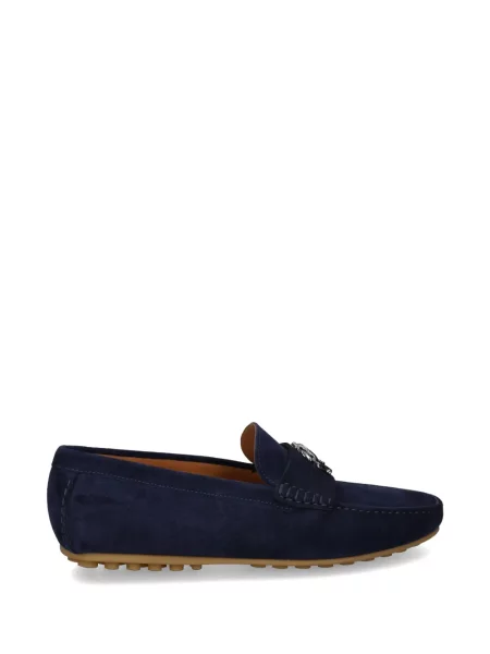 Pantofi loafer Roberto Cavalli cu autograf albastru
