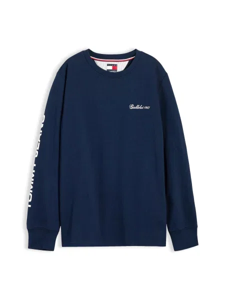 Tommy Jeans Tricou bleumarin alb