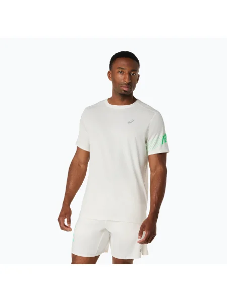 Tricou de alergare pentru bărbați ASICS Icon SS cream/vital green verde