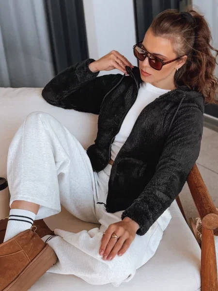 Bluza z kapturem Dstreet czarna