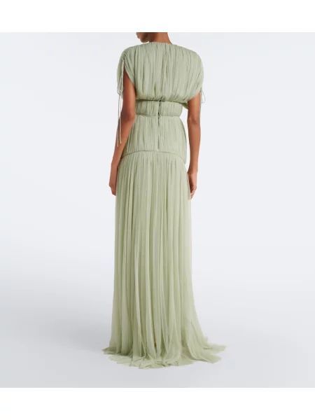 Rochie De La Vali din tul verde