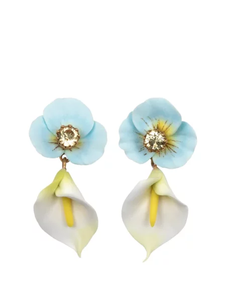 Cercei Jennifer Behr cu model floral