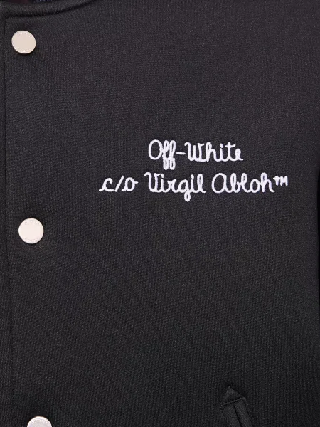 Off-White Kurtka Studencka schwarz biała