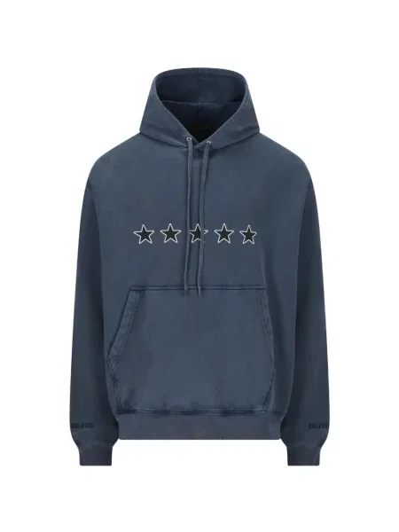 Hanorac cu glugă Balenciaga albastru