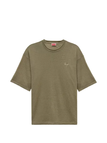 Tricou Kenzo cu broderie verde