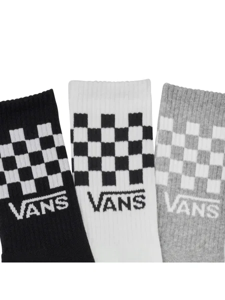 Kockované klasické ponožky Vans biela