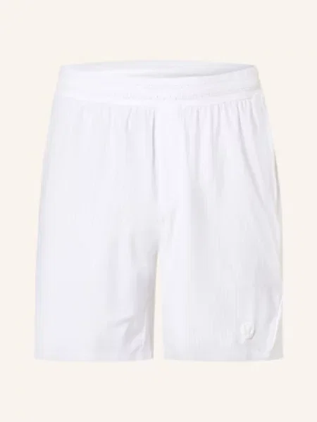 Lululemon Szorty Tenisowe Striped Mesh weiss białe