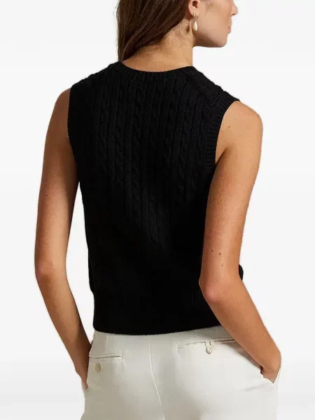 Curea Polo Ralph Lauren cu broderie din fleece cu șireturi albastru