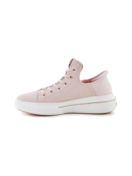 Pantofi Skechers din piele roz