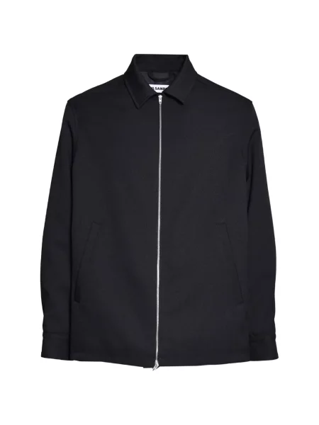Gulerat geacă Jil Sander negru