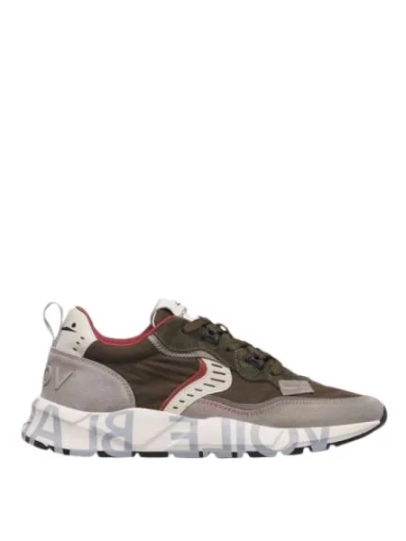Sneakersy Voile Blanche skórzane szare
