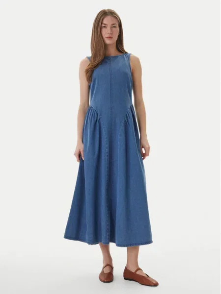 Vero Moda Sukienka jeansowa Kiara niebieski