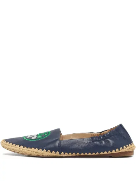 Espadrile Tory Burch cu autograf albastru