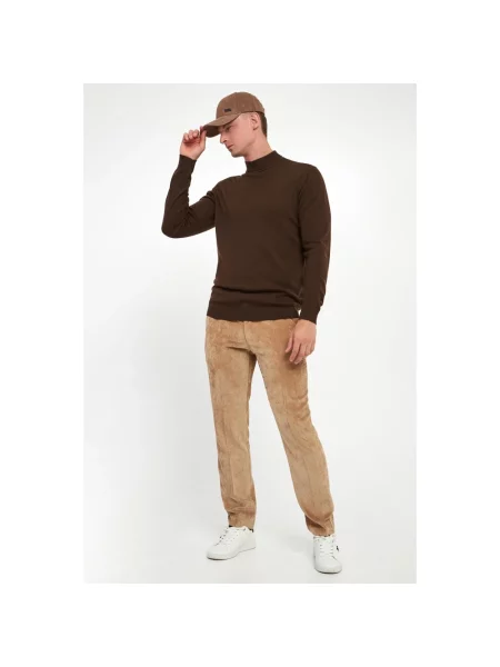 Sweter Karl Lagerfeld brązowy