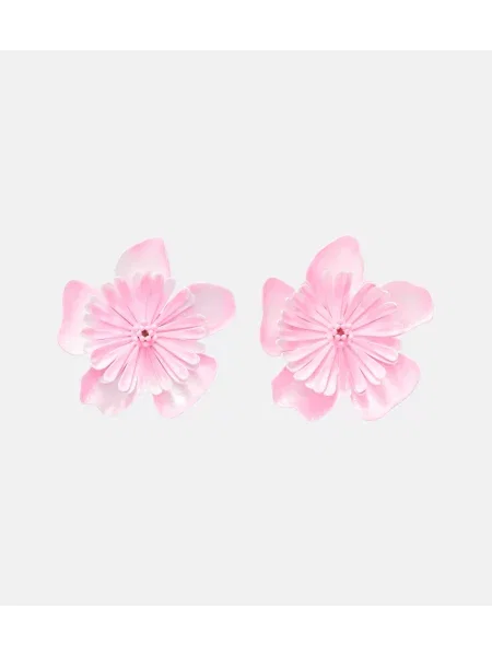 Cercei Chloé cu model floral roz