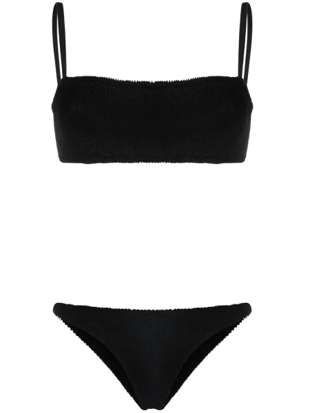 Плетени компект бикини Hunza G черно