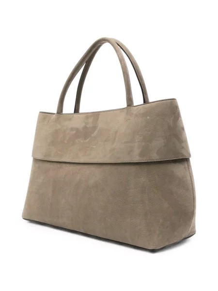 Geantă shopper Toteme din piele gri