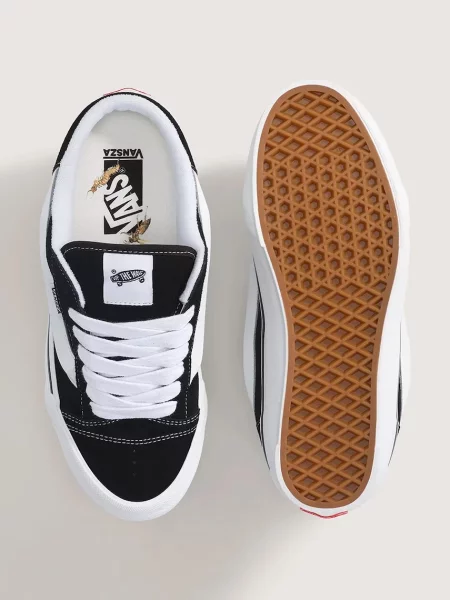 Vans чехли сабо от велур x SZA Premium Knu Skool Mule черно