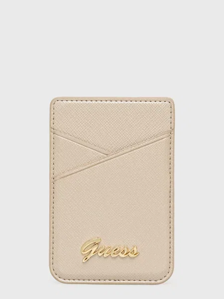 Guess Magnetyczne etui na karty złoty