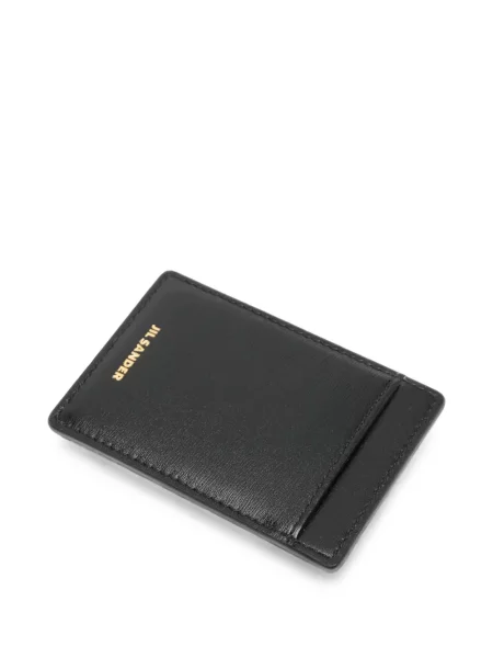 Portofel Jil Sander din piele negru
