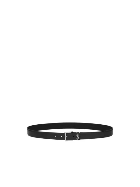 Pasek Saint Laurent skórzany czarny