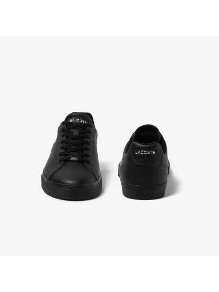 Lacoste Skórzane Buty Sportowe Lerond Pro czarne