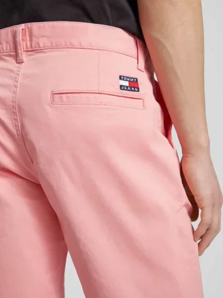 Krótkie szorty Tommy Jeans różowe