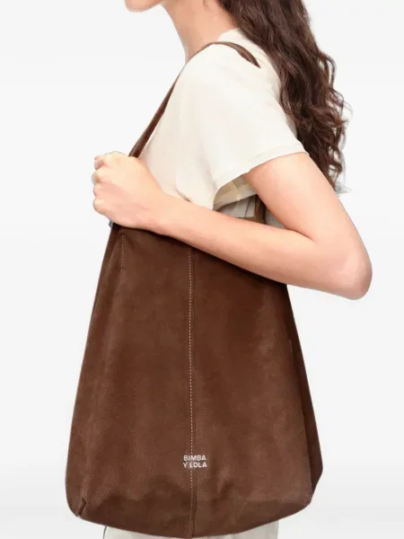 Τσάντα shopper Bimba Y Lola σουέτ καφέ