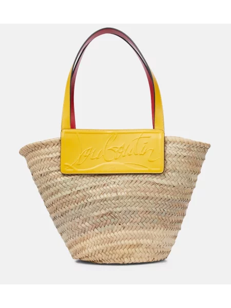 Geantă Christian Louboutin bej