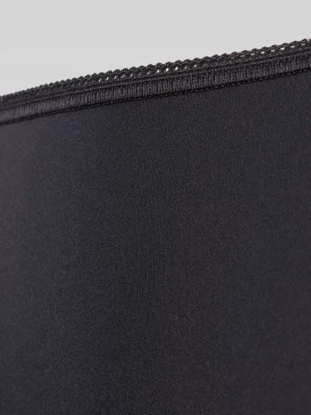 Figi z detalem z logo w zestaw 3 szt. Sloggi czarne