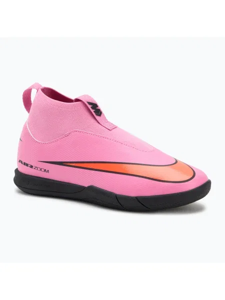 Încălțăminte de fotbal pentru copii Nike Mercurial Superfly 10 Academy IC magic flamingo/black/total crimson negru
