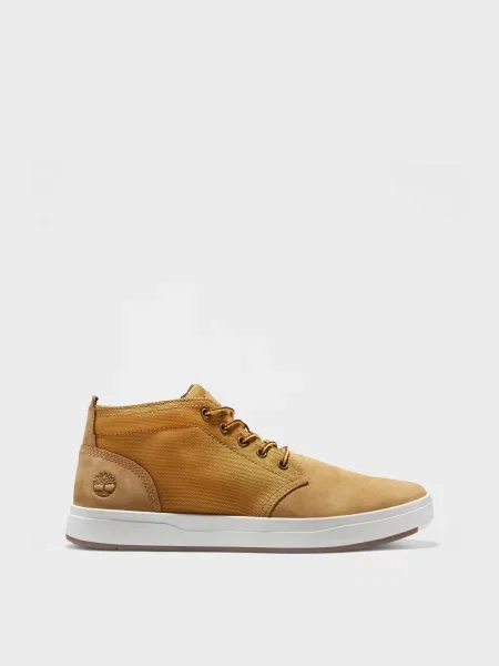 Черевики Timberland Davis Square нубук/текстиль жовтий