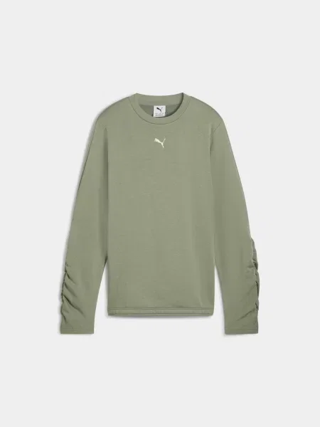 Дитячий Світшот PUMA Bowtique Crew комбінований верх зелений