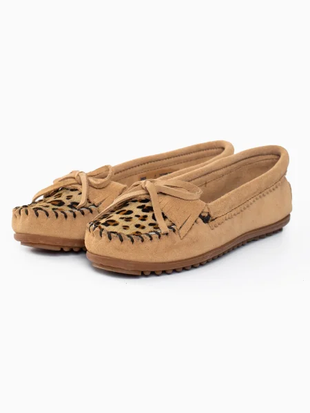 Minnetonka Mokasini Kilty Plus konjak / svetlo rjava črna