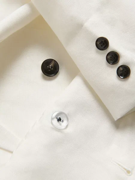 Reserved Лляний піджак білий